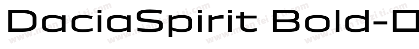 DaciaSpirit Bold字体转换